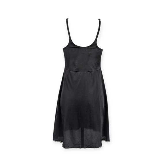 VINTAGE Vanity Fair Black Size 34 Full Slip Nylon USA Made Vintage - Picture 2 of 5
